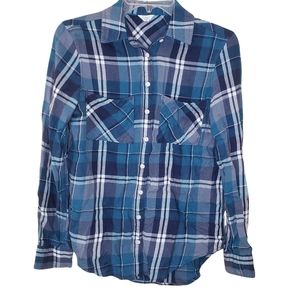 Aeropostale blue button up flannel